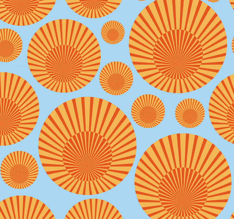 Tapeta ze 70. Let geometrického tvaru - TenStickers