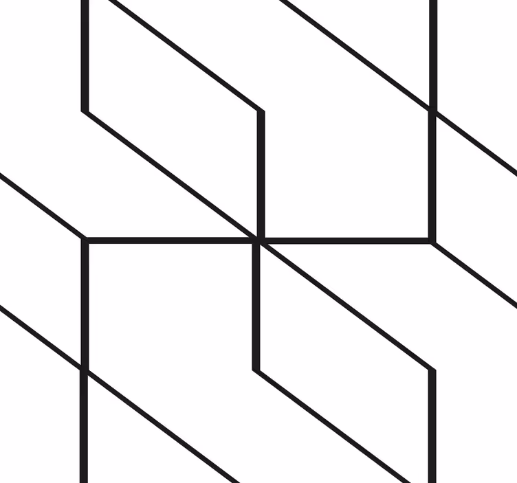 Tapeta geometrické šestiúhelníkové čáry - TenStickers