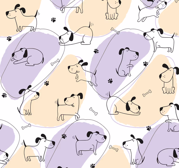 Vzor severního psa Psí tapeta - TenStickers