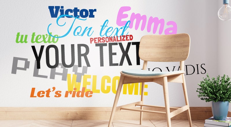 Samolepky na Zeď Vlastní Text