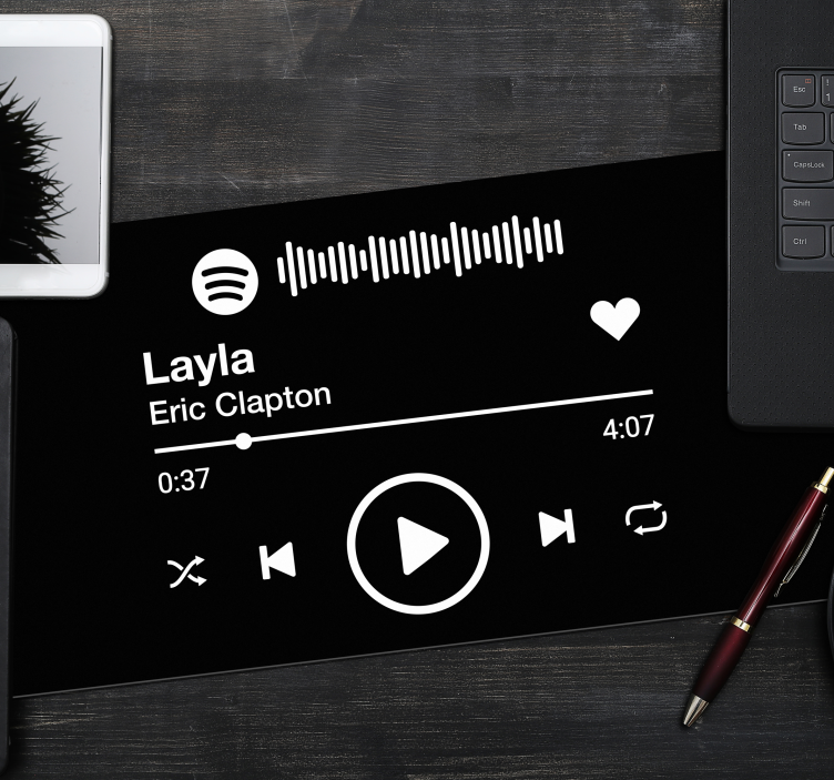 Spotify přizpůsobená podložka pod myš - TenStickers