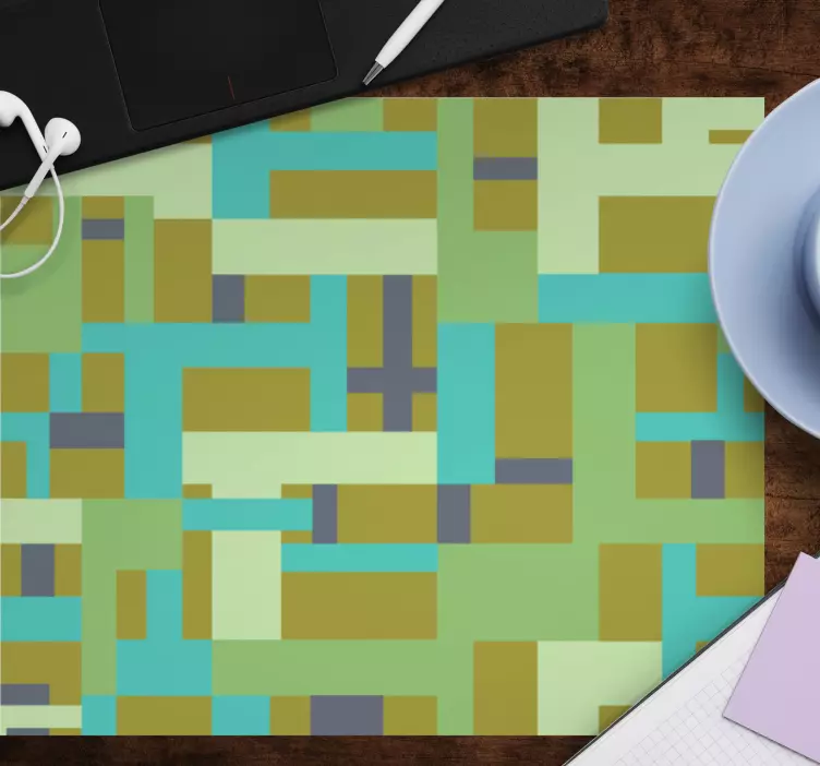 Abstraktní barevné bloky podložka pod myš vzorky - TenStickers