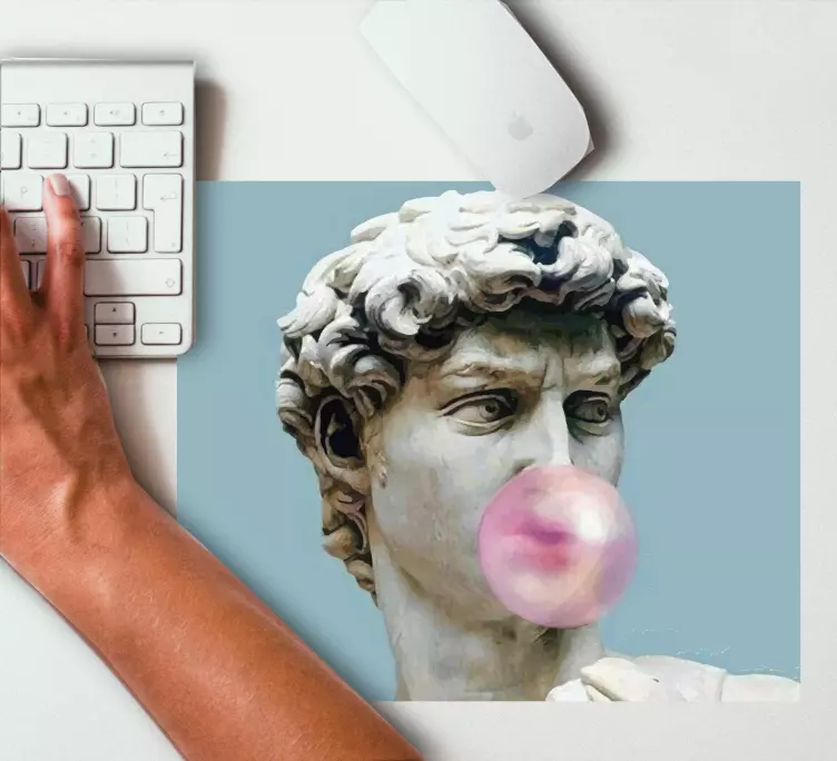 Bublající mramorová socha originální podložka pod myš - TenStickers