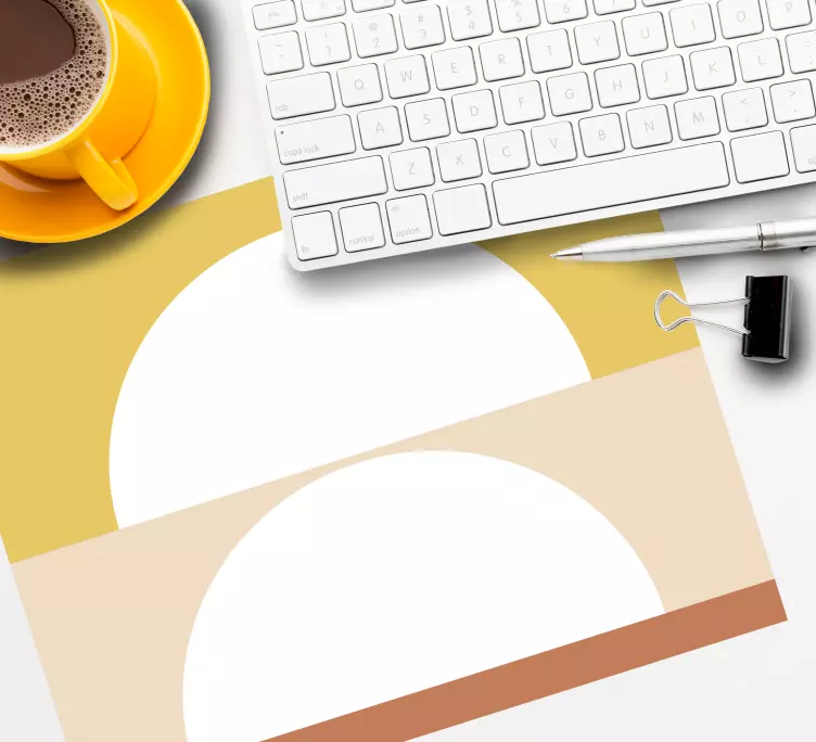 Dva půlkruhy originální podložka pod myš - TenStickers