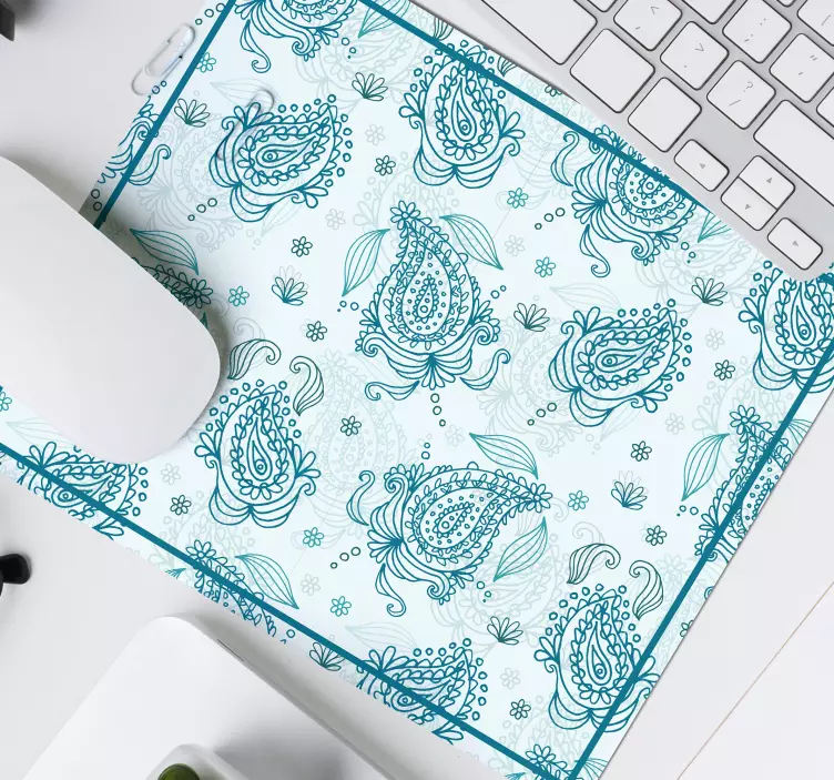 Elegantní květinový motiv podložka pod myš vzorky - TenStickers