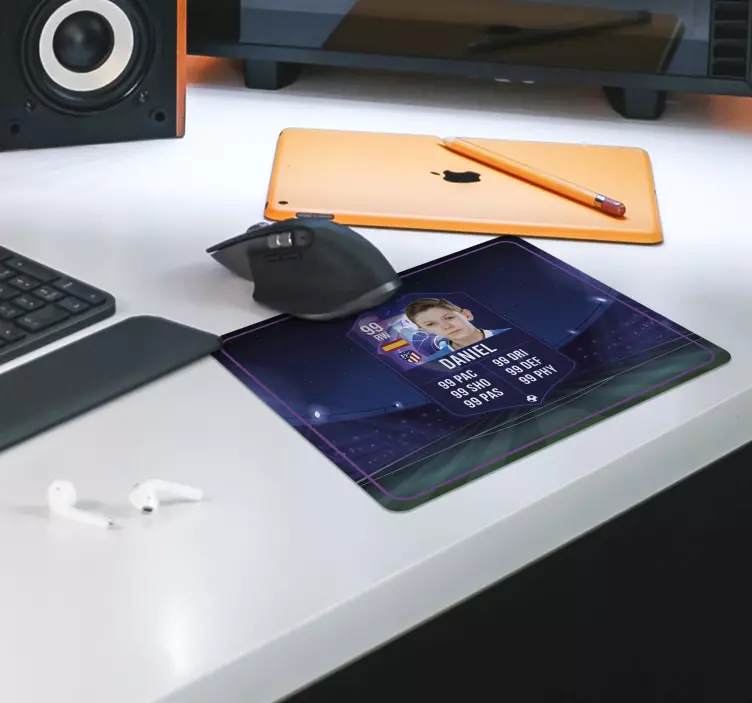 Karta fotbalového hráče Hra s podložkou pod myš - TenStickers