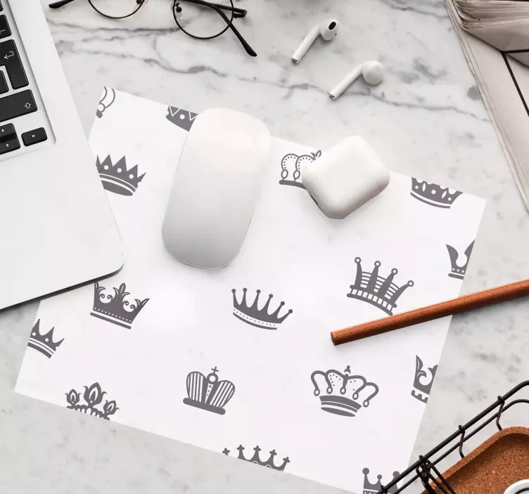 Korunový vzor tečky podložka pod myš vzorky - TenStickers