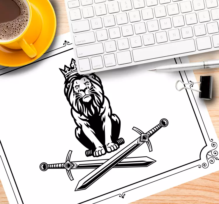 Královský znak lva podložka pod myš - TenStickers