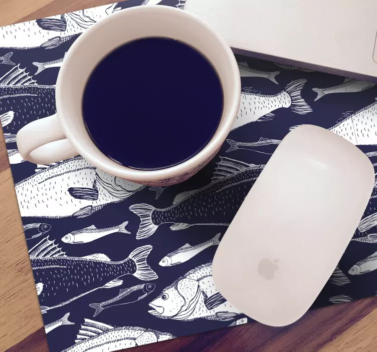 Pod mořské ryby rybí podložka pod myš - TenStickers