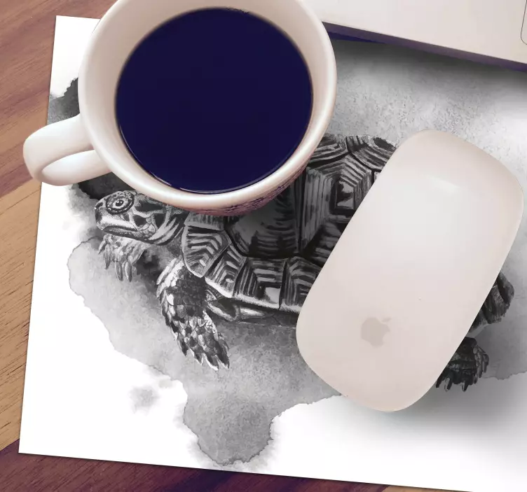 Ročník želva obrázek podložka pod myš - TenStickers