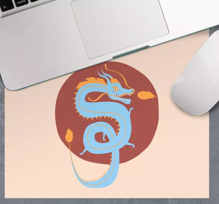 Stylizované ilustrace draka anime podložka pod myš - TenStickers