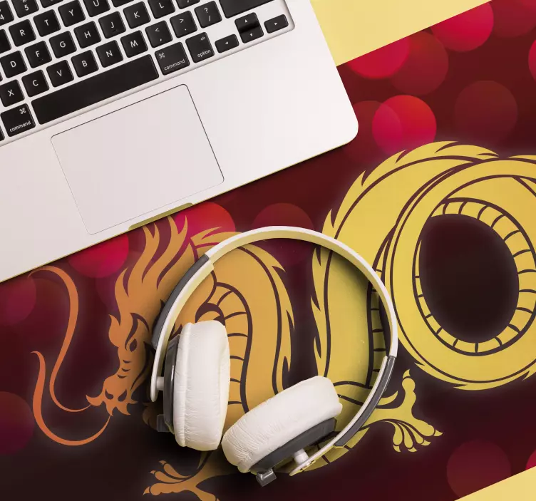 Zářící dračí herní podložka pod myš - TenStickers