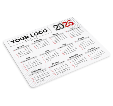 Podložka pod myš se jménem kalendář 2026 s logem - TenStickers