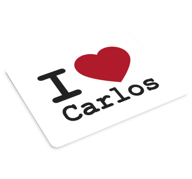 Podložka pod myš se jménem miluji carla - TenStickers