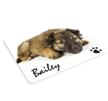 Přizpůsobená fotka psa a pojmenujte vlastní mousemats - TenStickers