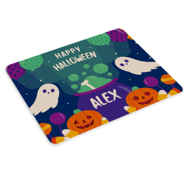 Podložka pod myš se jménem s halloweenským motivem - TenStickers