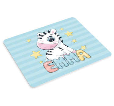 Originální podložka pod myš s roztomilou zebrou - TenStickers