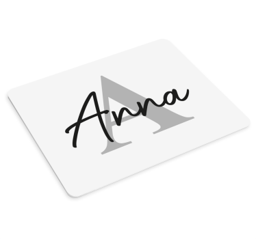 Velké počáteční a pojmenujte vlastní mousemats - TenStickers