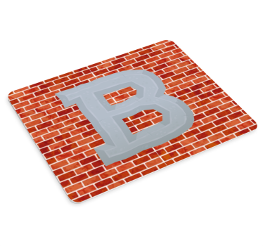Podložka pod myš se jménem tučné písmeno b - TenStickers