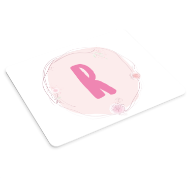 Podložka pod myš se jménem elegantní iniciála - TenStickers