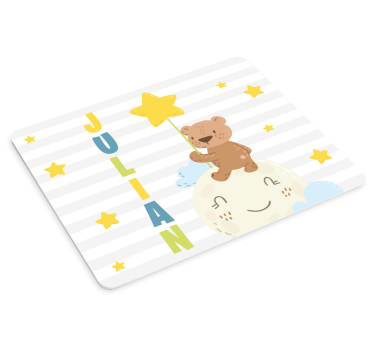 Podložka pod myš se jménem medvěd se hvězdou - TenStickers
