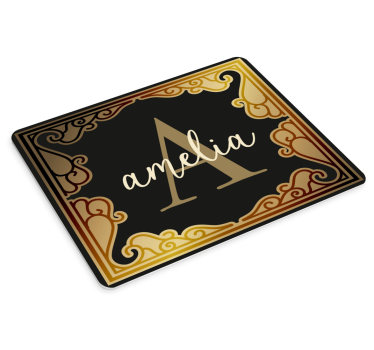 Podložka pod myš se jménem elegantní monogram - TenStickers