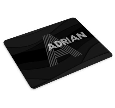 Podložka pod myš se jménem stylový personalizovaný monogram - TenStickers
