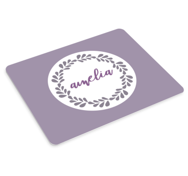 Podložka pod myš se jménem personalizovaný kruh - TenStickers