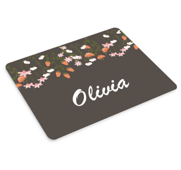 Podložka pod myš se jménem květinový design - TenStickers