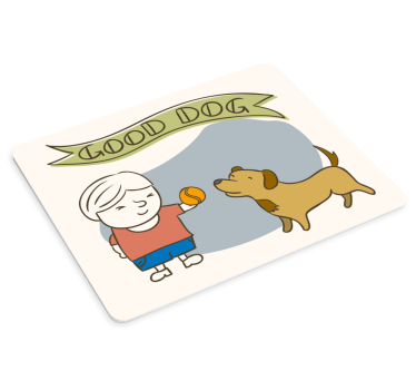Podložka pod myš se jménem Šťastné dítě hraje - TenStickers