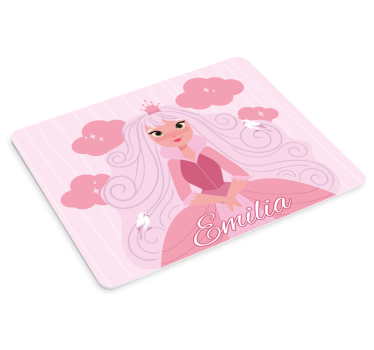 Podložka pod myš se jménem a ilustrací postavy fantasy - TenStickers