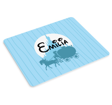 Podložka pod myš se jménem s osobním kočárem - TenStickers