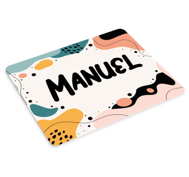 Podložka pod myš se jménem s výraznými akcenty - TenStickers