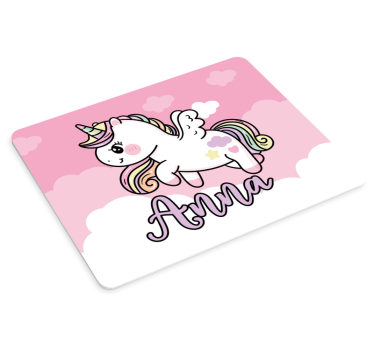 Podložky pod myš růžový kouzelný jednorožec - TenStickers