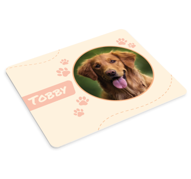 Obraz psa Podložka pod myš se jménem - TenStickers