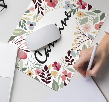 Květinové přizpůsobené vlastní mousemats - TenStickers