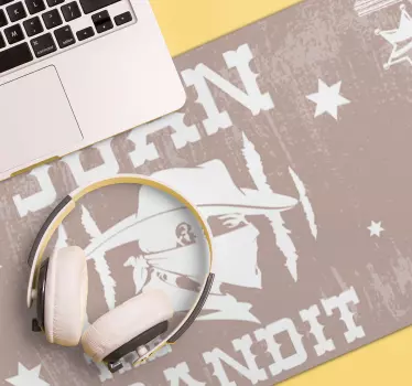 Bandita se jménem personalizovaná vinylová podložka pod myš - TenStickers