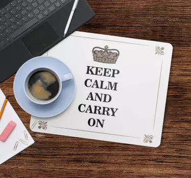 Držte klid, Personalizované Podložka pod myš se jménem - TenStickers