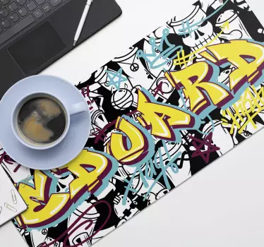 Graffiti přizpůsobitelné herní vinylové podložky pod myš - TenStickers