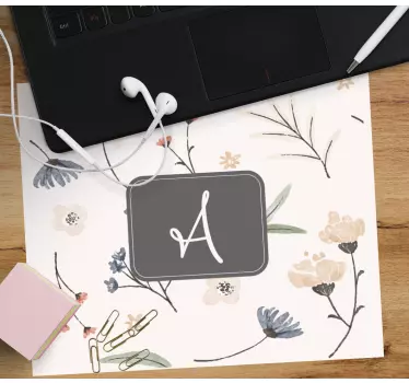 Květinové počáteční vlastní mousemats - TenStickers