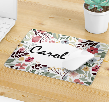 Květinové přizpůsobené vlastní mousemats - TenStickers