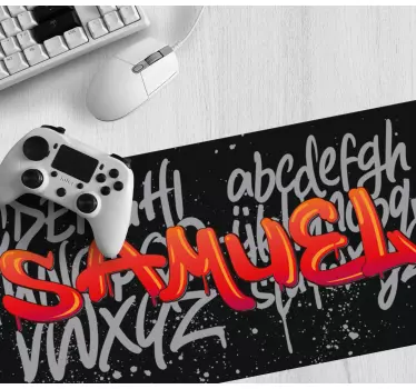Malované graffiti jméno vlastní mousemats - TenStickers