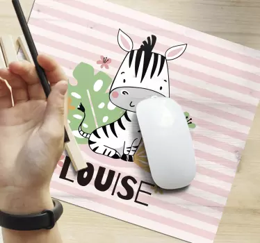 Originální podložka pod myš s roztomilým zebrou - TenStickers