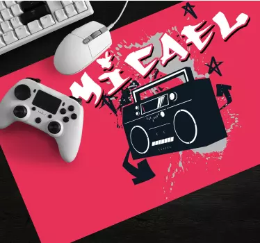 Podložka pod myš hrí s retro boombox grafikou - TenStickers
