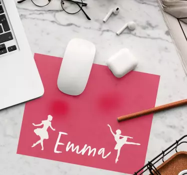 Podložka pod myš se jménem baletní siluety - TenStickers