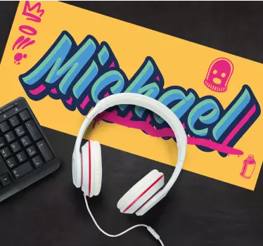 Podložka pod myš se jménem barevný design - TenStickers