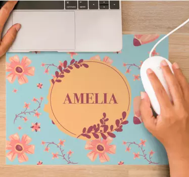 Podložka pod myš se jménem botanický design - TenStickers