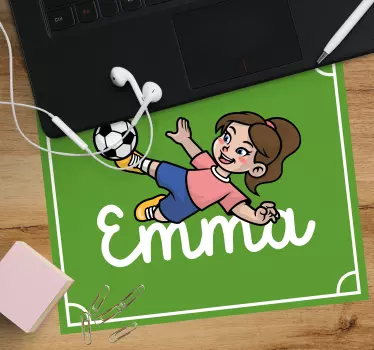 Podložka pod myš se jménem fotbalistka - TenStickers