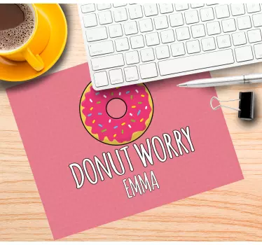 Podložka pod myš se jménem hravý donutový koncept - TenStickers