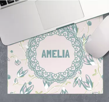 Podložka pod myš se jménem květinový krajkový design - TenStickers